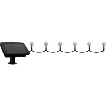 Tibelec - saria Guirlande solaire led blanche fixe ou clignotante L.8M