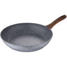 Sartén 28cm aluminio forjado, apta para inducción, colección Daimiel - Gris
