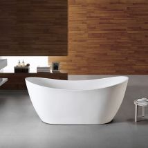 Ambra - Sasha – Ovale freistehende Acrylbadewanne 170 cm – modern und komfortabel für Badezimmer