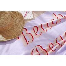 Beach Babe Beach Towel, Pink, 90x180cm, 100% Cotton - Pink - Sassy B