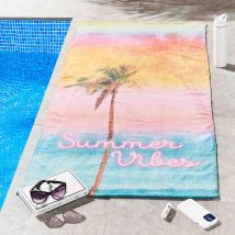 Sassy B - Summer Vibes 100% Cotton Beach Towel, Bright