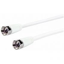 Schwaiger hq Sat Anschlußkabel Weiß 90DB 2-fach Schirmung 10m