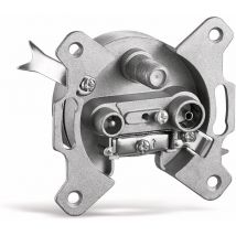 Antennendose 67046, 3-Loch Stich-/Enddose, 75Ohm - Goobay