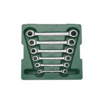 Clé à œil double Sata – 6 pièces – Fonction cliquet – Garantie 3 ans