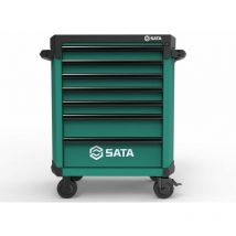Sata - ST95112G - Carro de taller (5 cajones, 86 x 56 x 118 cm), color verde
