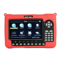 Satlink - ws 6980 hd combo DVB-S2/DVB-T2 H265/DVB-C spectre constellation optique notice et menu en francais - Gris