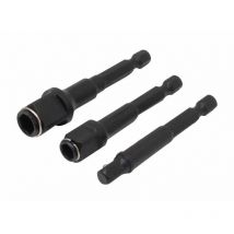 Satra - set de adaptadores para brocas y casquillos 1/4', 3/8', 1/2', herramienta versátil, permite usar diferentes brocas y casquillos con una sola