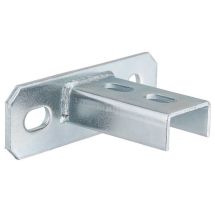 Sattelflansch Verzinkt - Quer - 125 X 40 X 6 Mm - Für Profil 27/18 Und 28/30