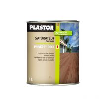 Saturateur bois PLASTOR PRIMO-T DECK huile naturelle de protection des terrasse et bardage Conditionnement: 1 Litre - Teinte: INCOLORE