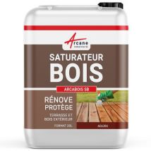 Saturateur Bois pour terrasse, bardage extérieur : arcabois sb - 20 l (jusqu'à 100 m²) Acajou - Teinte Rouge Arcane Industries