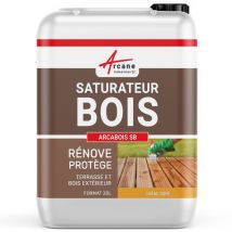 Saturateur Bois pour terrasse, bardage extérieur : arcabois sb - 20 l (jusqu'à 100 m²) Chêne Doré - Teinte Jaune Arcane Industries