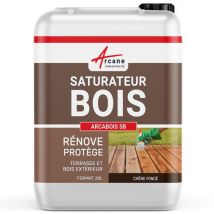 Saturateur Bois pour terrasse, bardage extérieur : arcabois sb - 20 l (jusqu'à 100 m²) Chêne Foncé - Teinte Marron Arcane Industries
