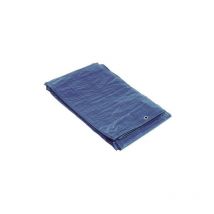Toile bleue avec illets métalliques 4 x 6 m (environ)
