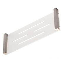 Saturno mensola con ripiano in plexiglass 30 cm acciaio satinato codice prod: 000ST1754 - Stilhaus