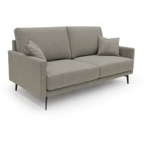 Saturno modernes Sofa aus weichem wasserfestem Stoff T03 180 cm taupe