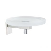 Saturno porta sapone in vetro e acciaio satinato codice prod: 000ST0954 - Stilhaus