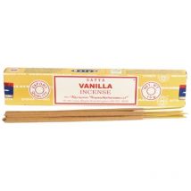Satya Vanille Räucherstäbchen 15g – Räucherstäbchen aus natürlichen Kräutern und Harzen – Entspannender Duft für Aromatherapie
