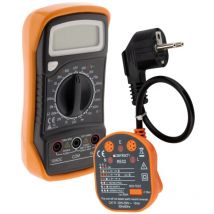 Satz digitaler Multimeter + Steckdosentester - Zenitech