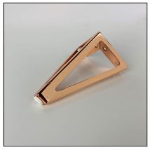 Ousudela - shining house Satz Ersatz-Möbelbeine, 15 cm, dreieckig, DIY-Tischbeine, für Stühle, Schränke und Sofas, andere Möbelbeine (Roségold, 1