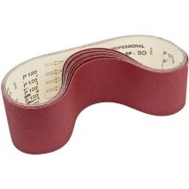 Satz mit 10 Korund-Schleifbandern 7150x150 gr 60/80/100/120