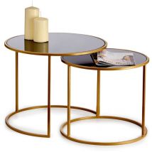 Couchtische für das Wohnzimmer luvo, Metall, 2er-Set