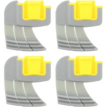 Satz mit 4 Ersatz-Zyklonbürsten aus Gummi und Kunststoff für Zodiac MX8 MX6 Poolreiniger R0714400