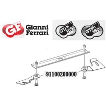Bieffebi – Satz von 2 Klingen für TG 200, GTM 155, 160, GT 126 SA – 175 mm