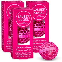 Taschenreiniger - Reinigungsball - Rosa - Wiederverwendbar - 3er-Pack