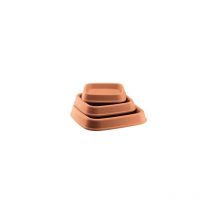 GDM - Sauce carrée Zeus Impruneta di Martino 25x25 cm per vaso Ø30 cm