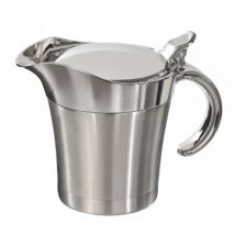 Sauciere "Hot Dip" mattierter Edelstahl 0,4L ideal zum Warmhalten von Soßen