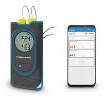 Si TT3 Thermometer mit zwei Sensoren k Thermoelement-Temperatur - Sauermann