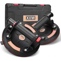 2er 8' Saugheber Vakuumheber Glassauger 260KG Vakuumheber Saugnapf Hebefenster für Sicheren Transport von Fliesen, Laminat, Möbel und Mehr, Inklusive