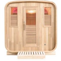 Sauna a vapore 6 posti da esterno Gaia Nova pic a con cromoterapia