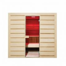 Holls - Sauna a vapore da 6 posti Eccolo con stufa elettrica