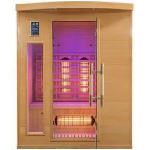 France Sauna - Infrarotsauna Apollon Quartz 3 Plätze - 153 x 128 x 190 cm - Fichtenholz