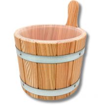 Sauna-aufgusskübel /saunaeimer Aus Lärche 5 Liter Inkl. Hygieneeinsatz