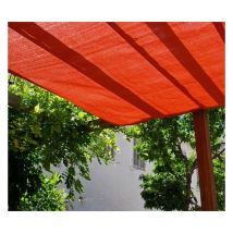 Store de pergola 2x3 Perméable (kit complet) Couleur: Terracotta - Kit poulie: Non