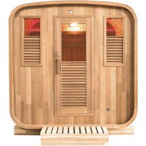 Poolex - Sauna Gaïa Nova Holl's Vapeur 205x205x220 cm - 6 a 8 kW (no incluido) - Abeto 6 plazas - Nova - Abeto