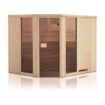 Sauna intérieur Finntherm Family Naturel , 40 mm Épaisseur de paroi 194 x cm
