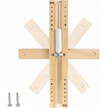 Sauna-sanduhr, 15-minuten-sauna-sanduhr, Holz-sanduhr, Sauna-zubehör Mit 2 Schrauben, Für Saunen, Dampf, Duschen Mit Weißem Sand..debuns