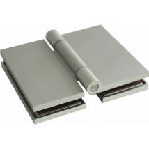 HARVIA Sauna-Glastürband Glas/Glas eckig Aluminium Silber