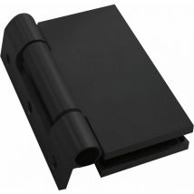 Harvia Sauna-Glastürband Glas/Holz eckig Aluminium Schwarz