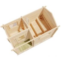 Saunahaus Basel-70, 70 mm Wandstärke (387 x 230 cm)