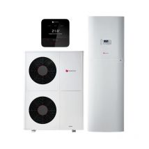 Ensemble Pompe à chaleur Air / Eau Monobloc GeniaAir Max 15 Monophasé et GeniaSet Max + MiPro Sense radio - SAUAIRMAX15CSM - Saunier Duval