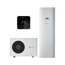Ensemble Pompe à chaleur Air / Eau Monobloc GeniaAir Max 5 Monophasé et GeniaSet Max + MiPro Sense radio - SAUAIRMAX5CSM - Saunier Duval