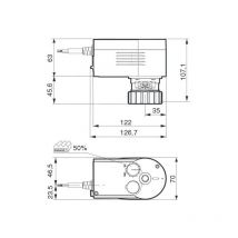 Sauter - AVM104F020 - 3-way valve motor - 230V