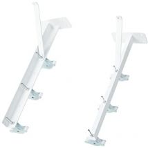 Sauvic Stendibiancheria da parete con 6 fili acciaio plastificato bianco