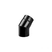 Gomito plus porcellanato 45 d 12 cm nero