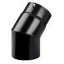Gomito plus porcellanato 45 d 15 cm nero