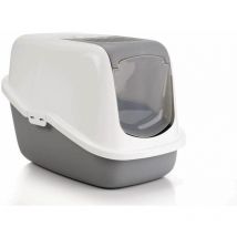 Savic Nestor Cat Toilet Home White/Grey 56x39x38.5 - 37655